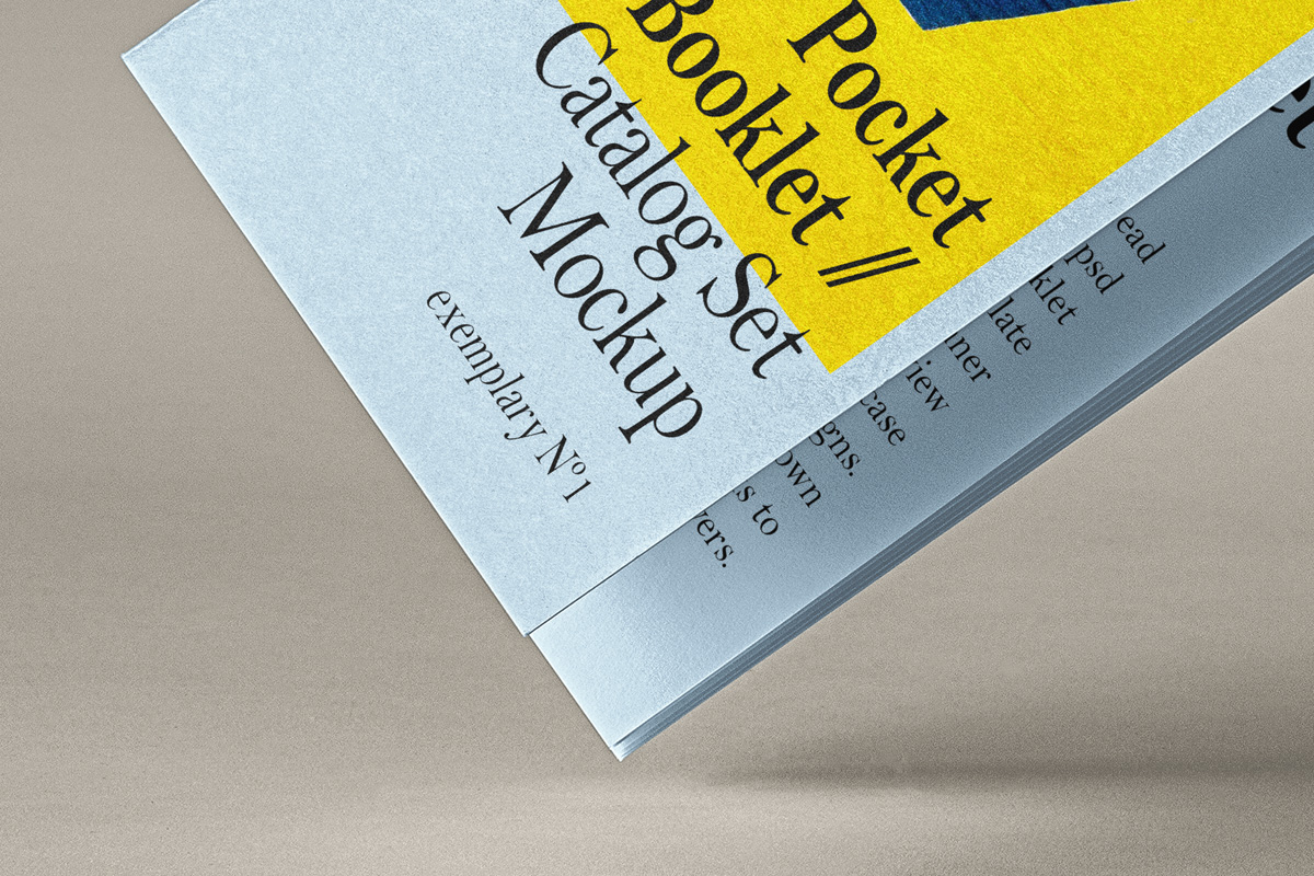Download Catalog Psd Booklet Mockup Set | Psd Mock Up Templates | Pixeden