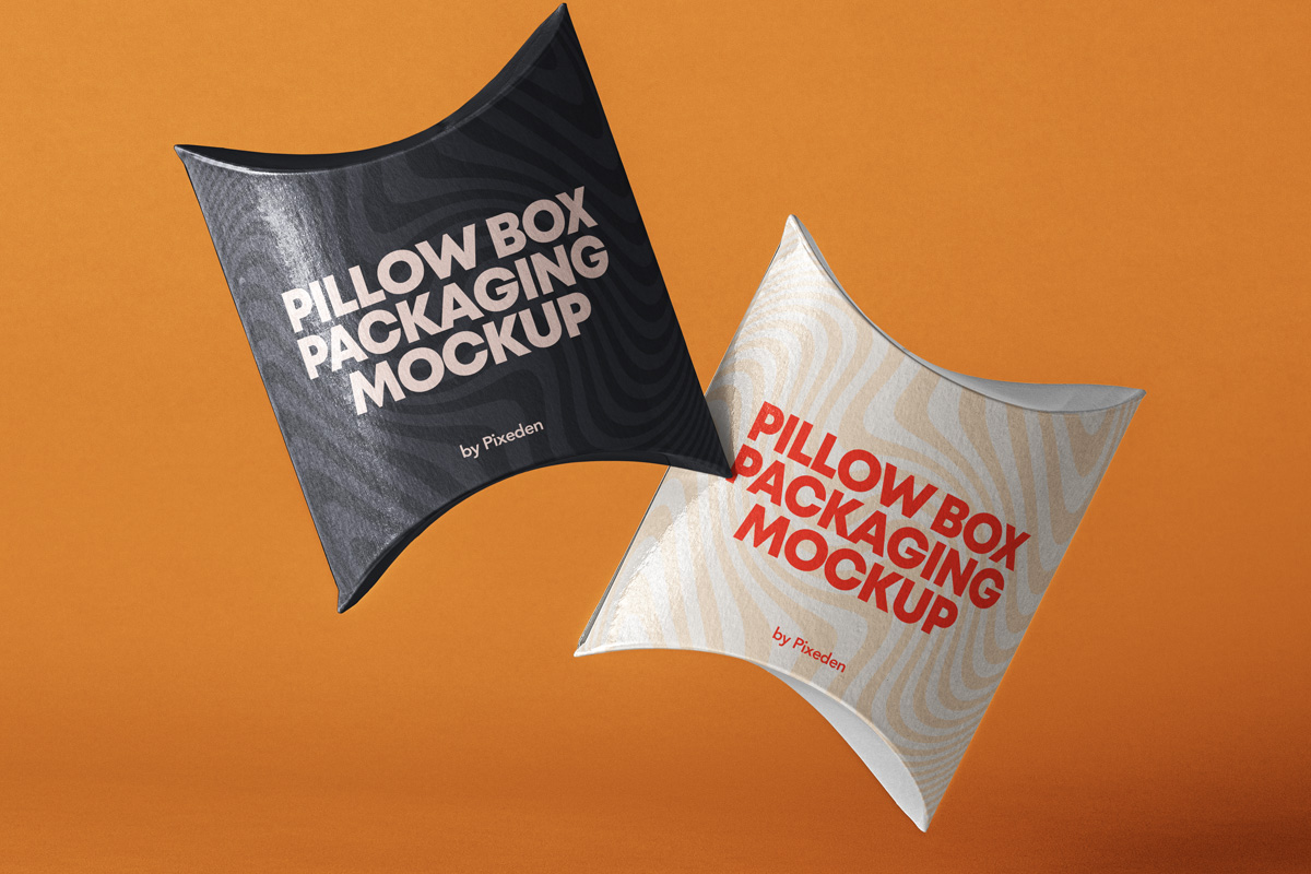 Download Psd Pillow Box Packaging Mockup 2 | Psd Mock Up Templates ...