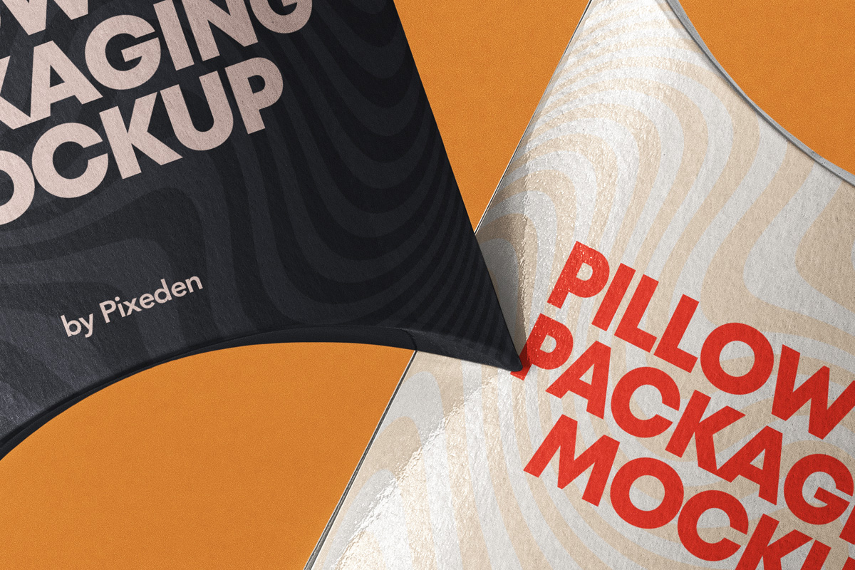 Download Psd Pillow Box Packaging Mockup 2 | Psd Mock Up Templates ...