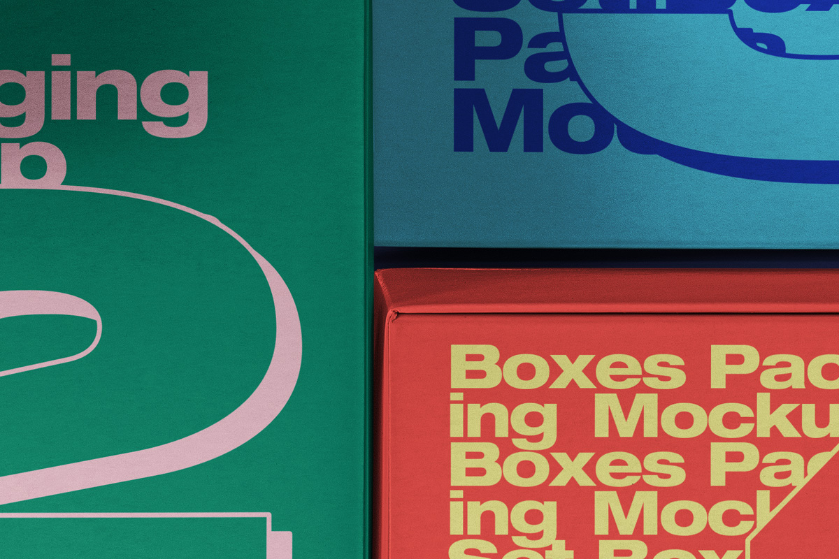 Download Psd Packaging Boxes Mockup Set | Psd Mock Up Templates ...