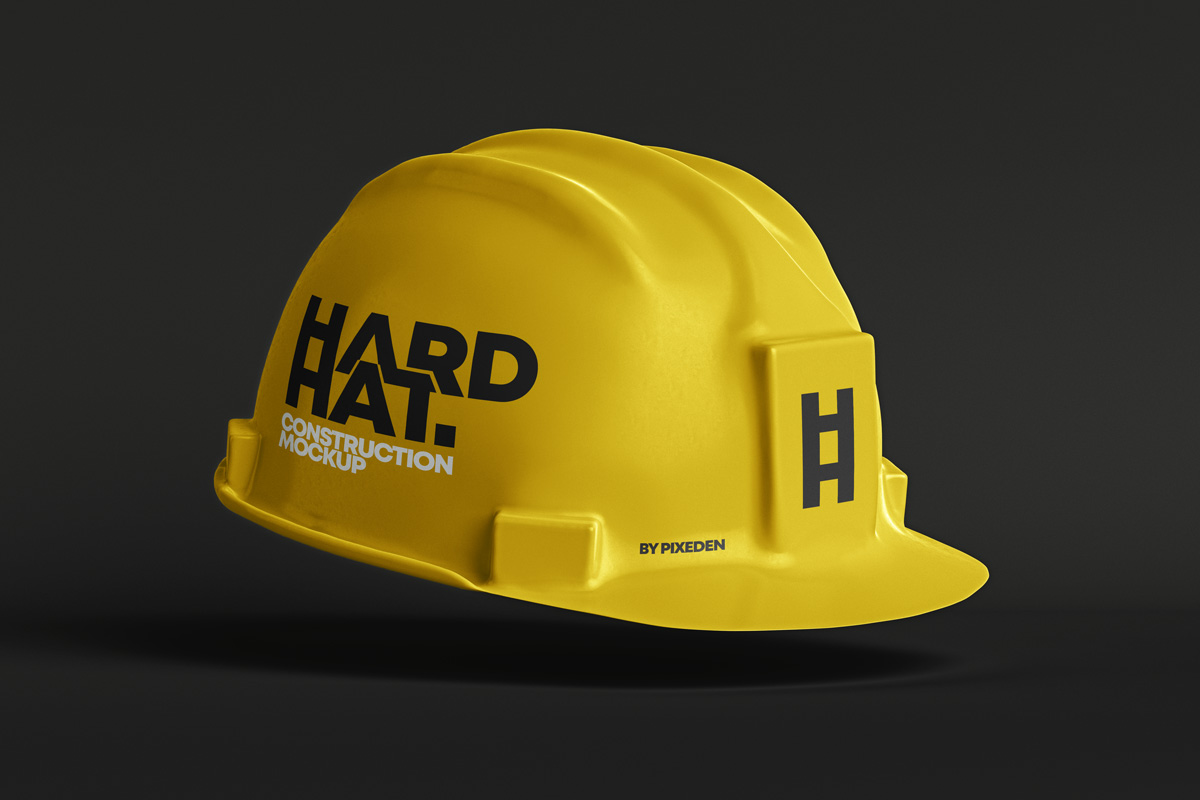 Download Psd Hard Hat Construction Mockup Psd Mock Up Templates Pixeden