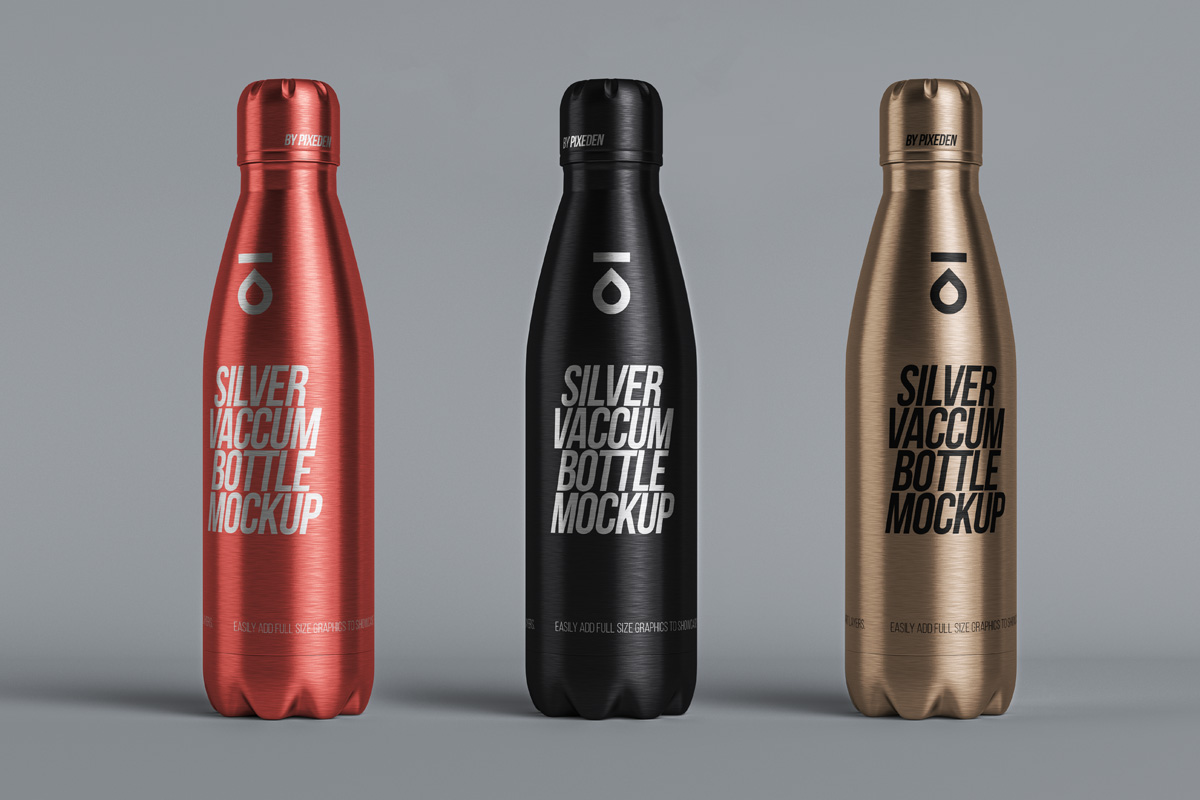 Download Metal Psd Vacuum Bottle Mockup Psd Mock Up Templates Pixeden