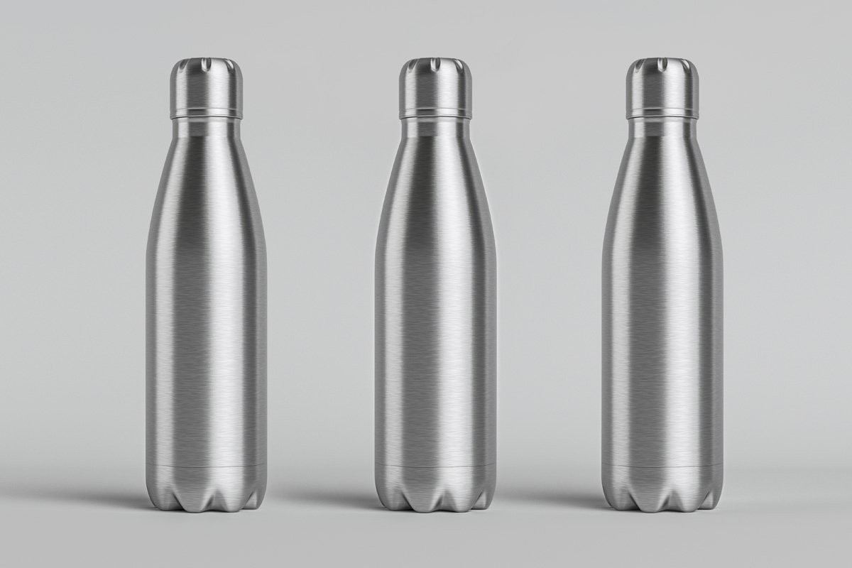 Download Metal Psd Vacuum Bottle Mockup | Psd Mock Up Templates | Pixeden