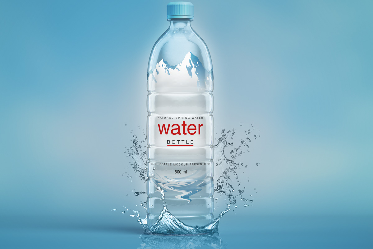 Download Plastic Psd Water Bottle Mockup Psd Mock Up Templates Pixeden PSD Mockup Templates