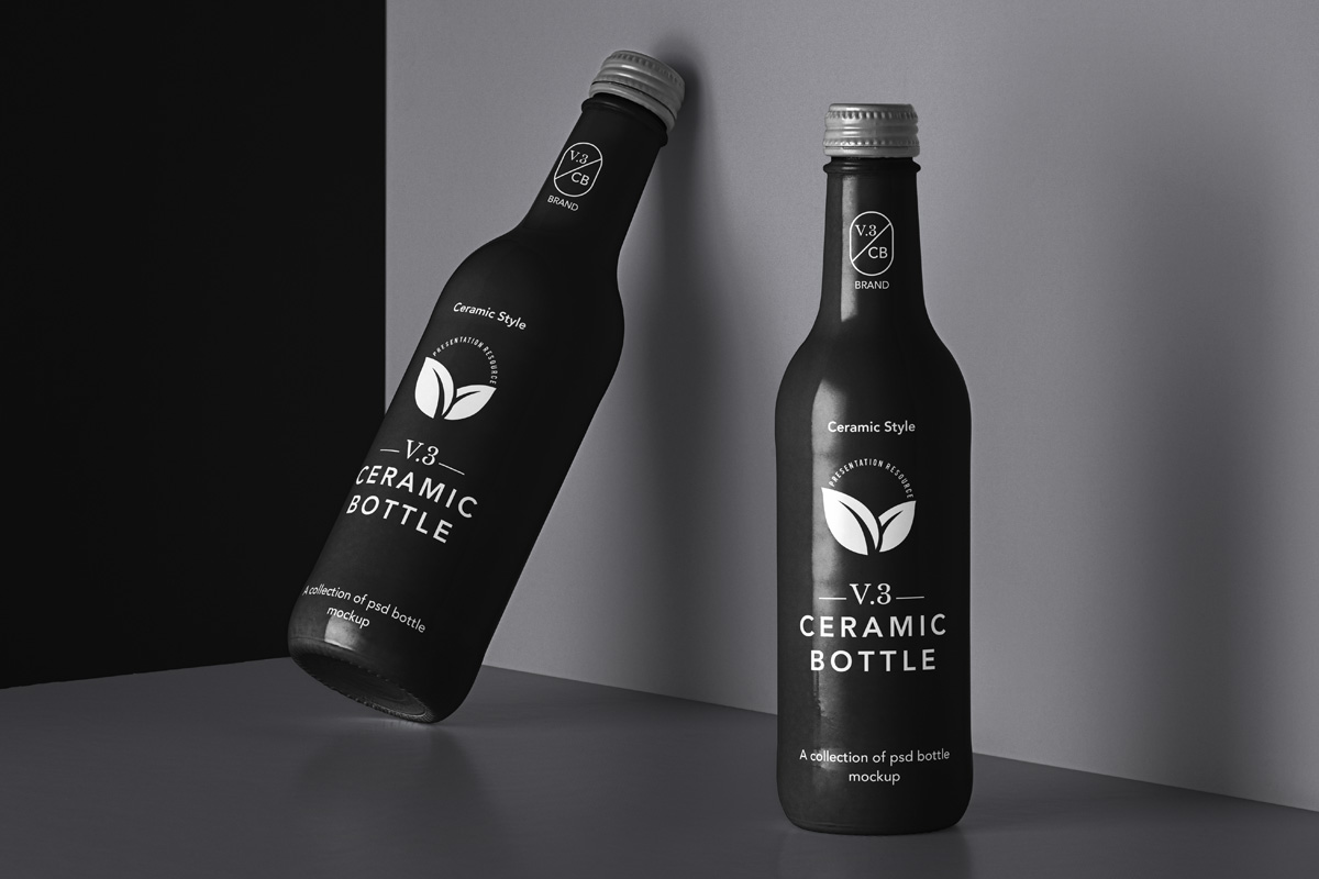 Download Ceramic Psd Bottle Mockup Set 3 Psd Mock Up Templates Pixeden