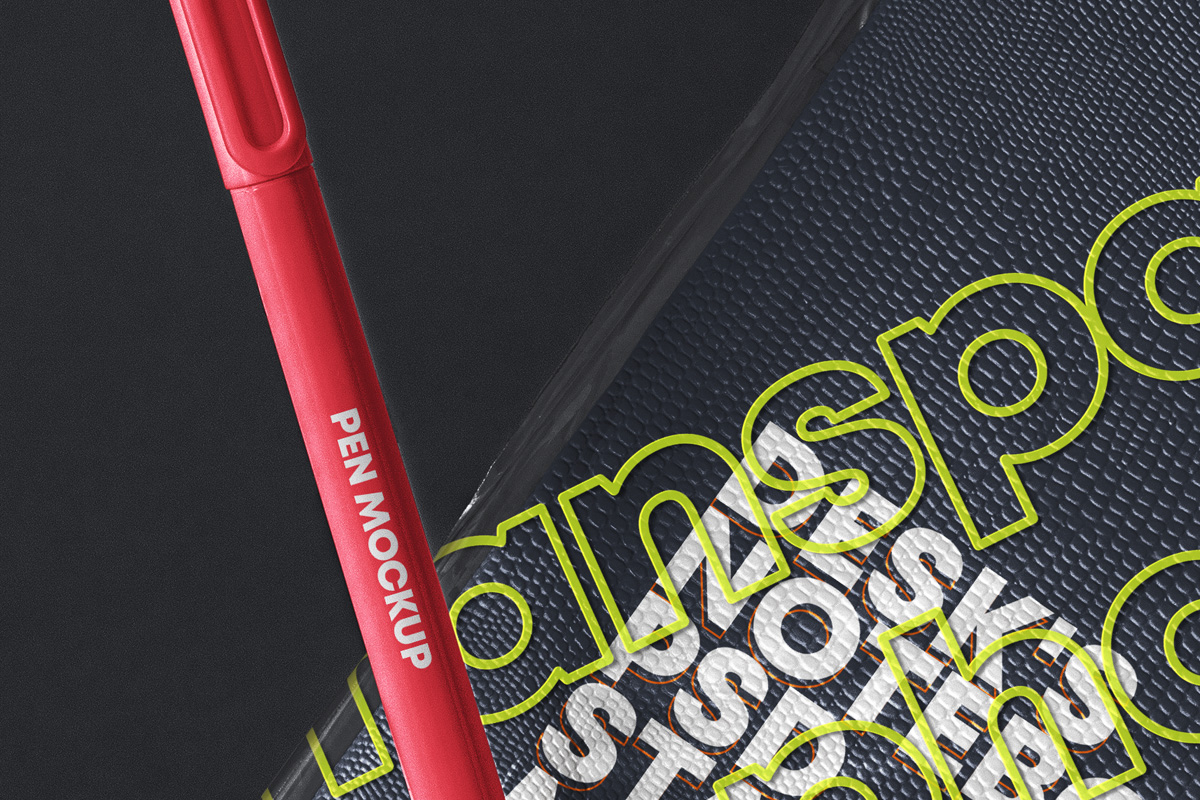 Download Psd Notebook Transparent Cover Mockup | Psd Mock Up Templates | Pixeden