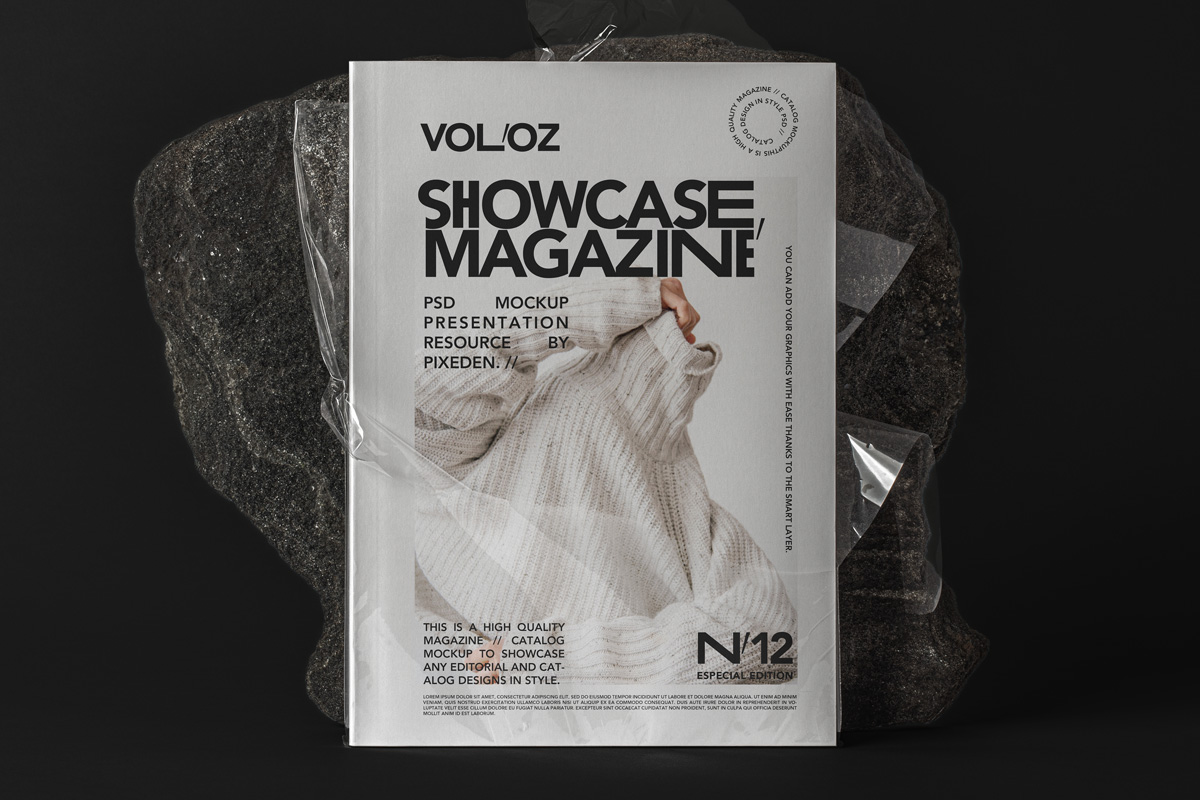 Download Psd Magazine Mockup Showcase 2 Psd Mock Up Templates Pixeden