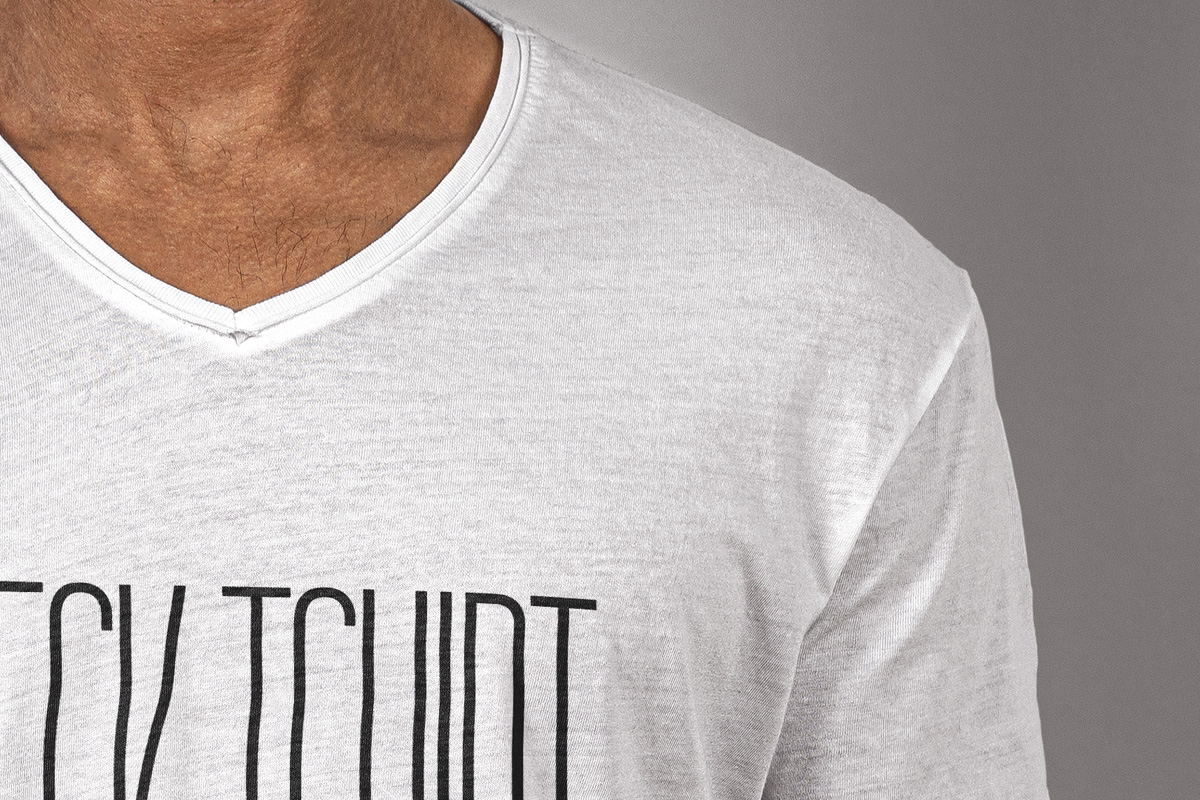 Download V-Neck Psd T-Shirt Mockup Scene | Psd Mock Up Templates ...