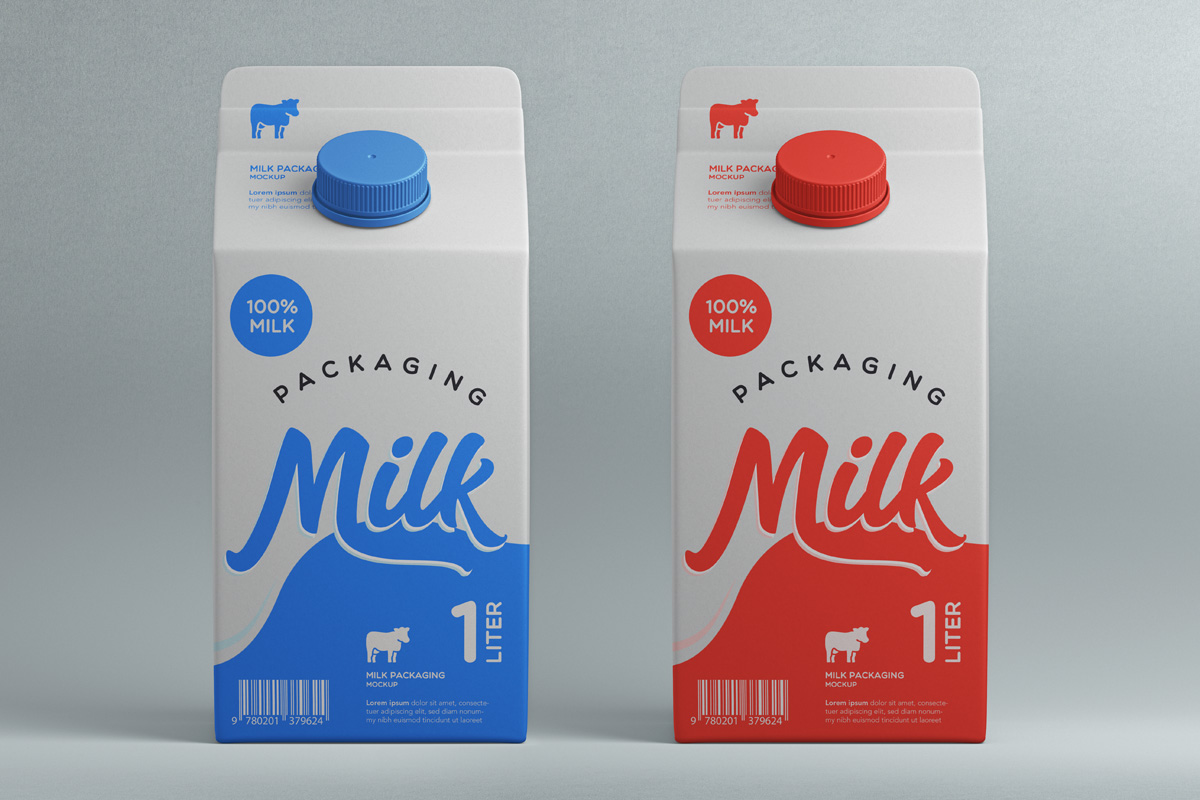 Download Carton Psd Milk Packaging Mockup Psd Mock Up Templates Pixeden