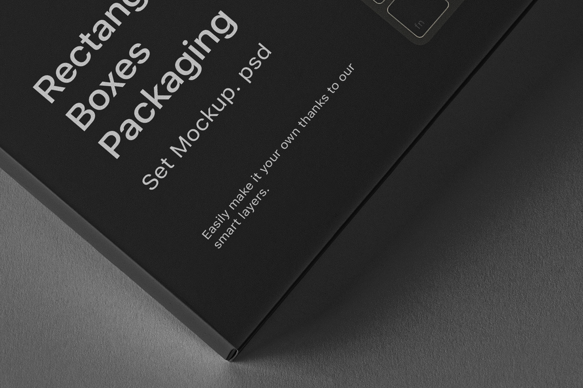 Download Psd Rectangular Box Packaging Mockup | Psd Mock Up ...