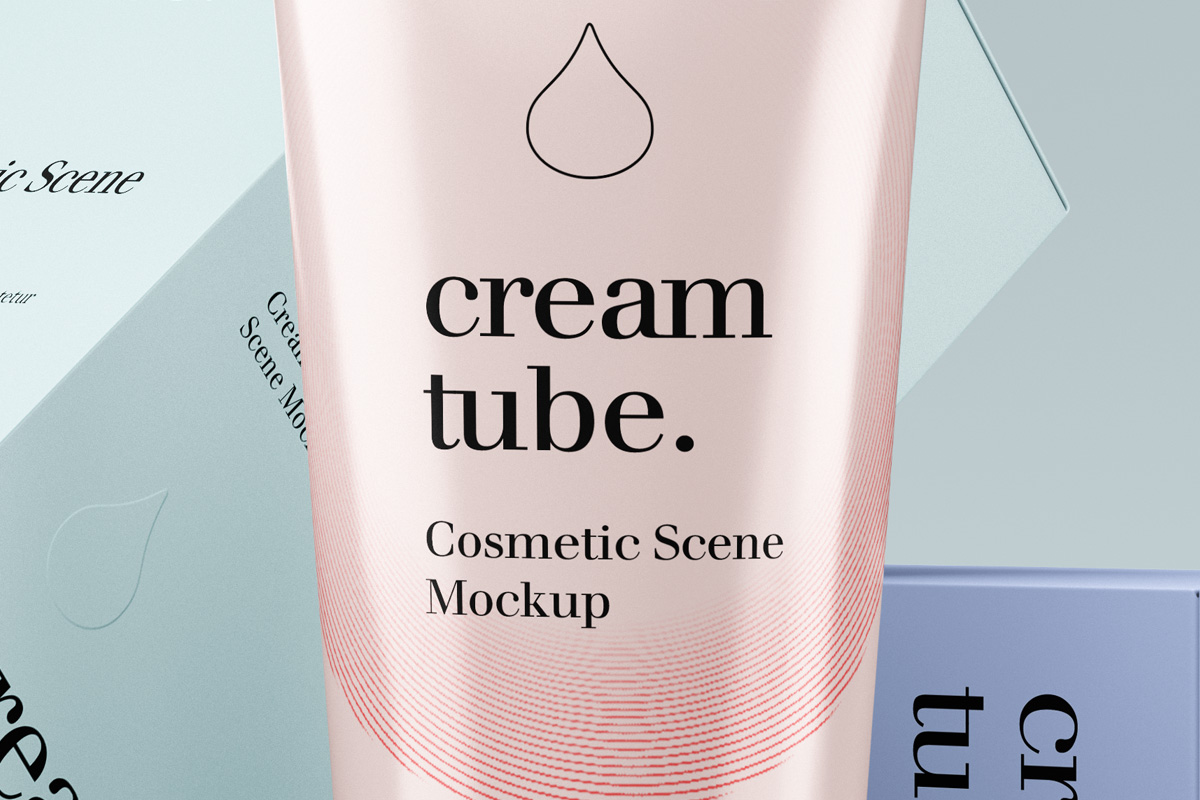 Download Cosmetic Psd Cream Tube Mockup Vol2 Psd Mock Up Templates Pixeden