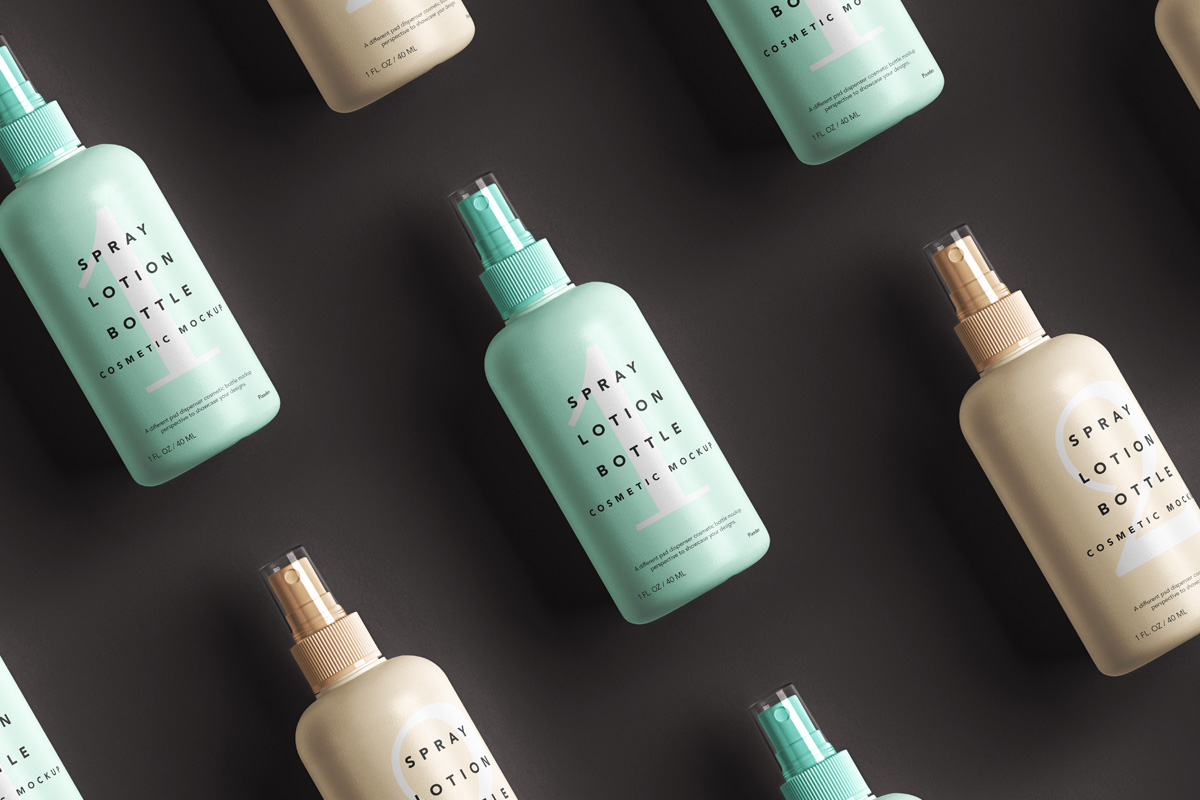 Spray Lotion Cosmetic Psd Mockup Bottle Psd Mock Up Templates Pixeden