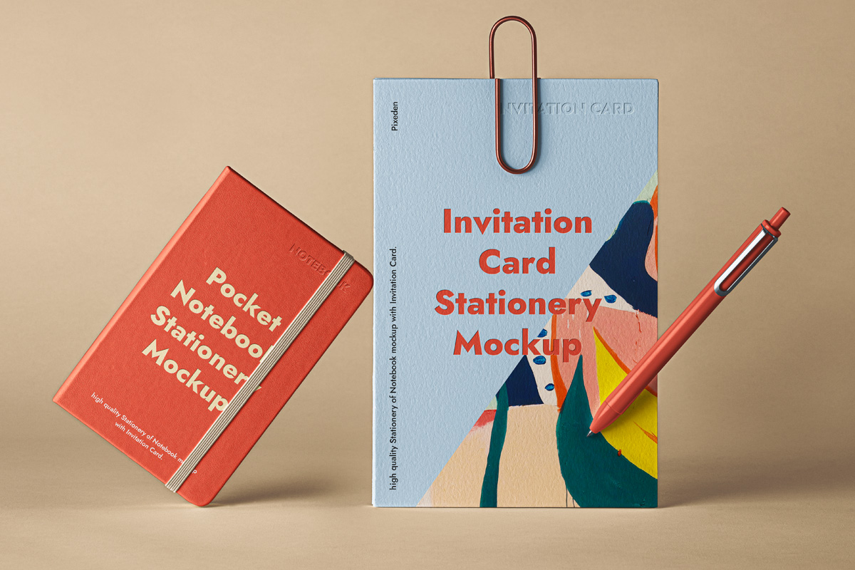 Download Stationery Psd Pocket Notebook Mockup Psd Mock Up Templates Pixeden PSD Mockup Templates