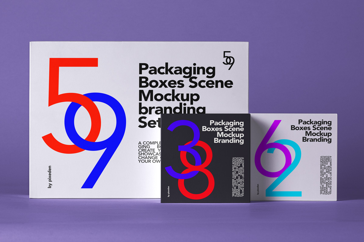 PSD Mockups Packaging Mockup Scene PSD