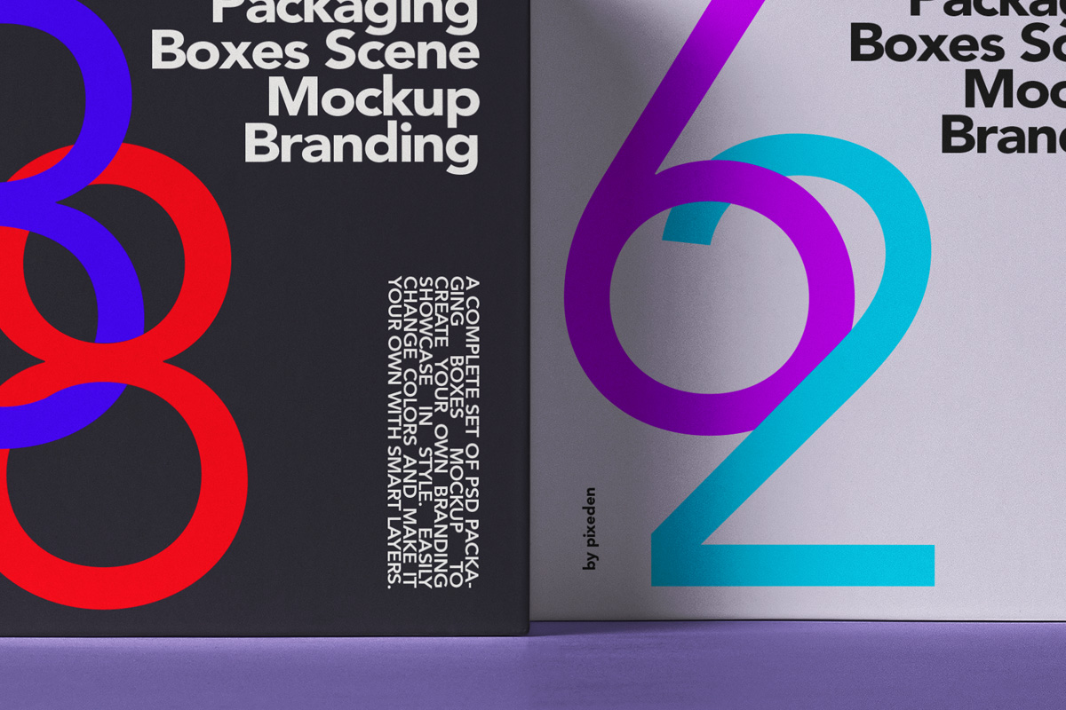 Download Packaging Box Psd Mockup Scene | Psd Mock Up Templates ...