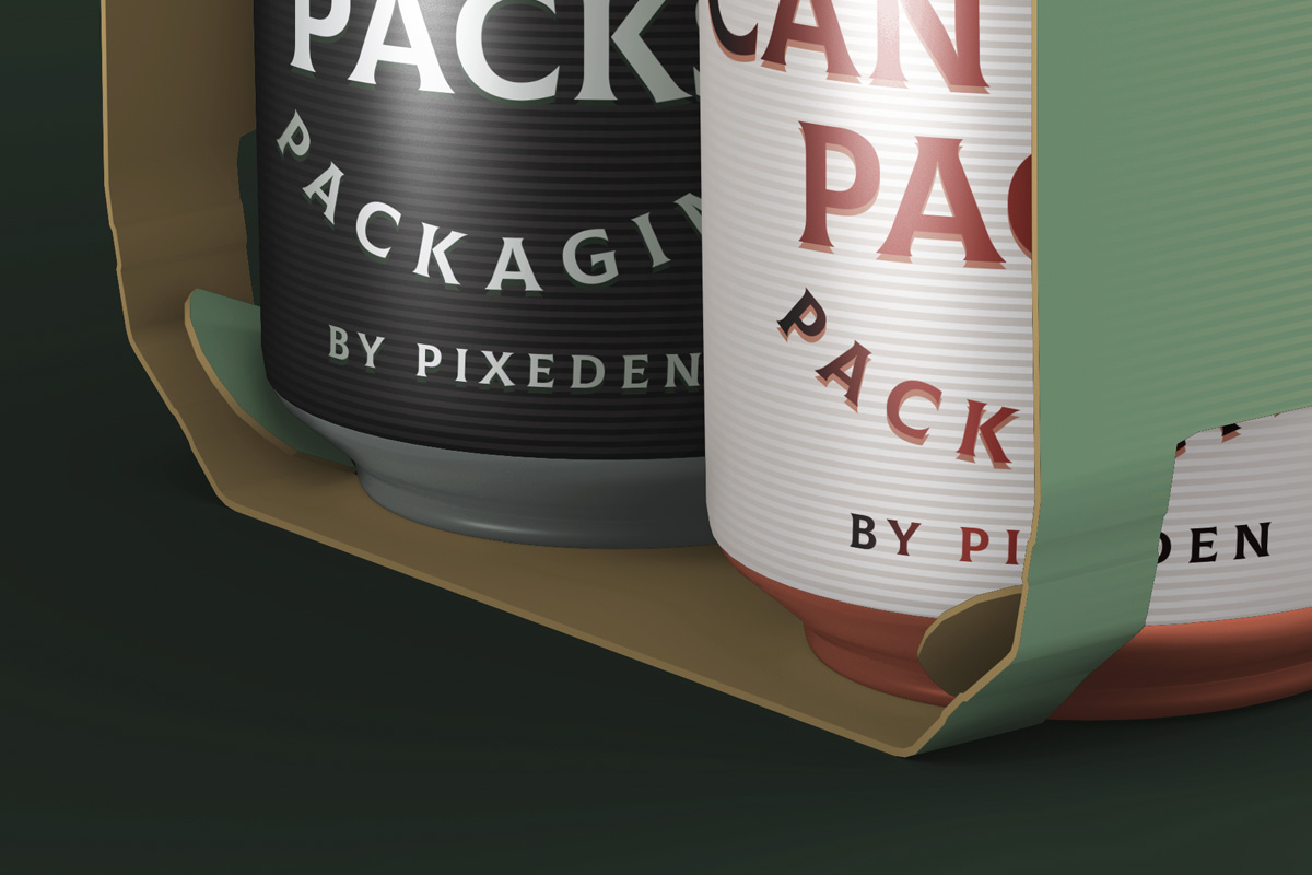 Download Psd Mockup Beer Can Packaging Psd Mock Up Templates Pixeden