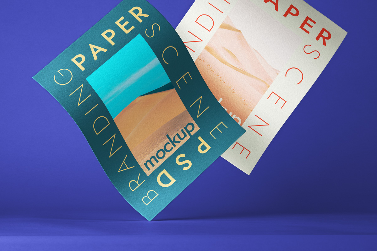 Download Branding Psd Paper Scene Mockup Psd Mock Up Templates Pixeden