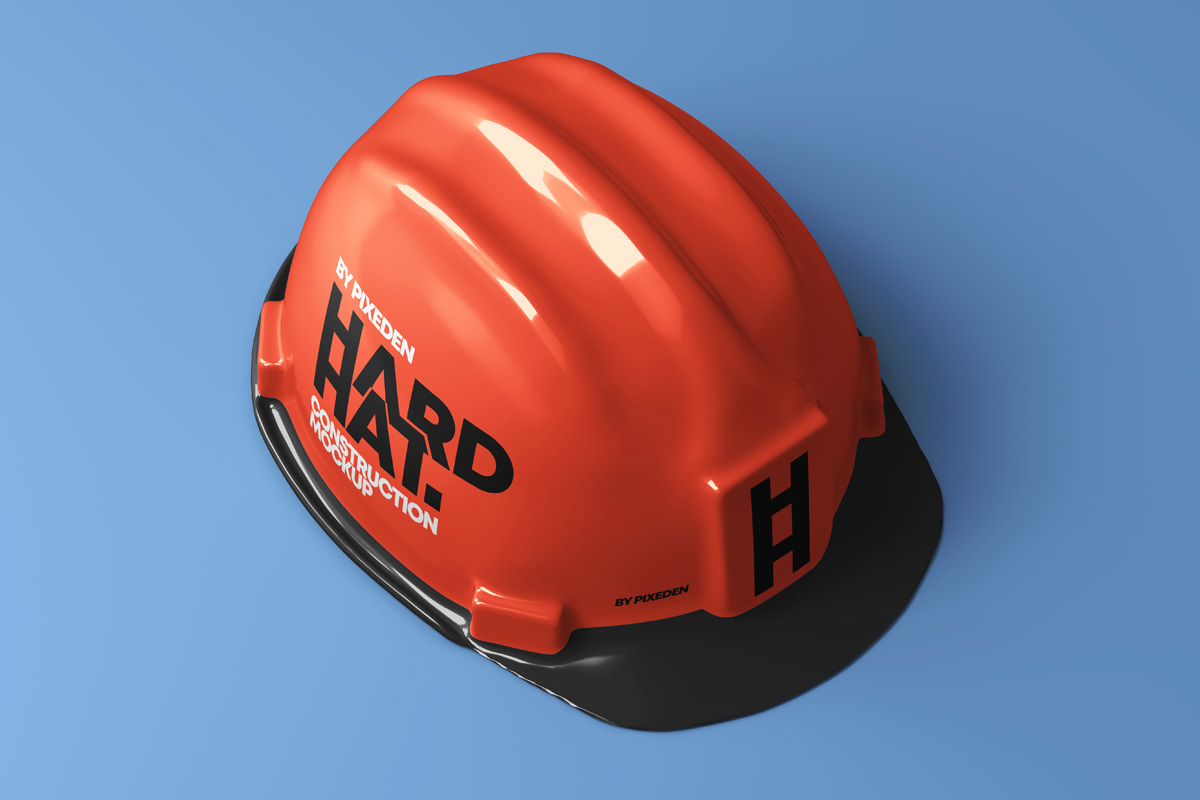 Download Psd Hard Hat Security Mockup | Psd Mock Up Templates | Pixeden