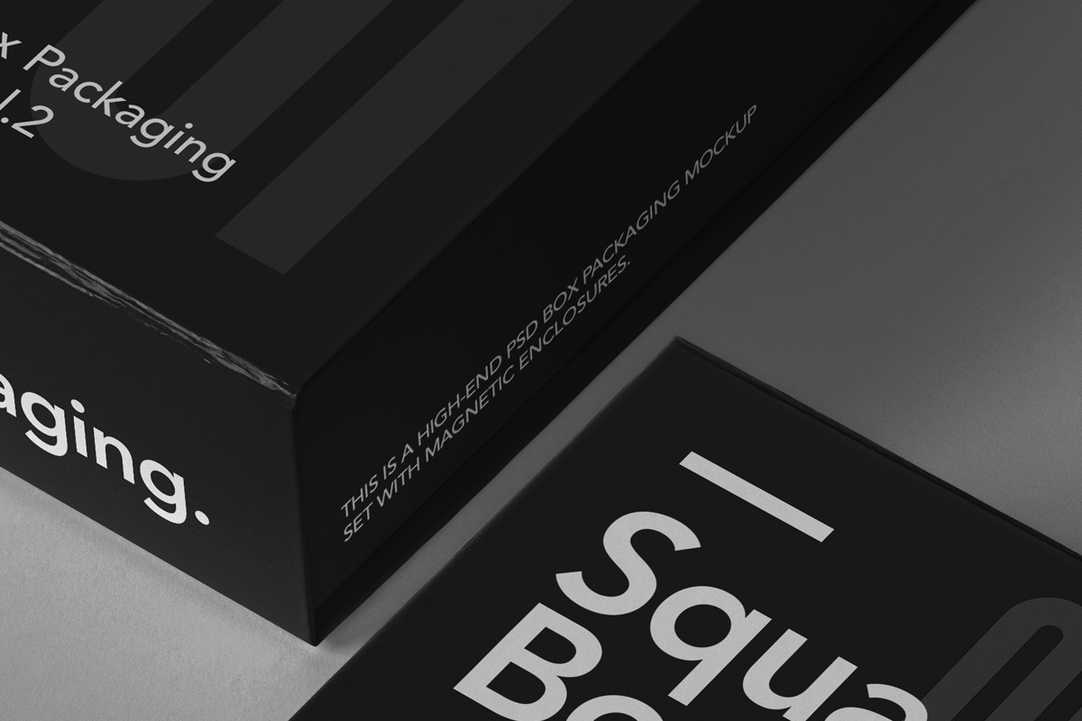 Magnetic Psd Box Packaging Mockup Set 2 | Psd Mock Up ...