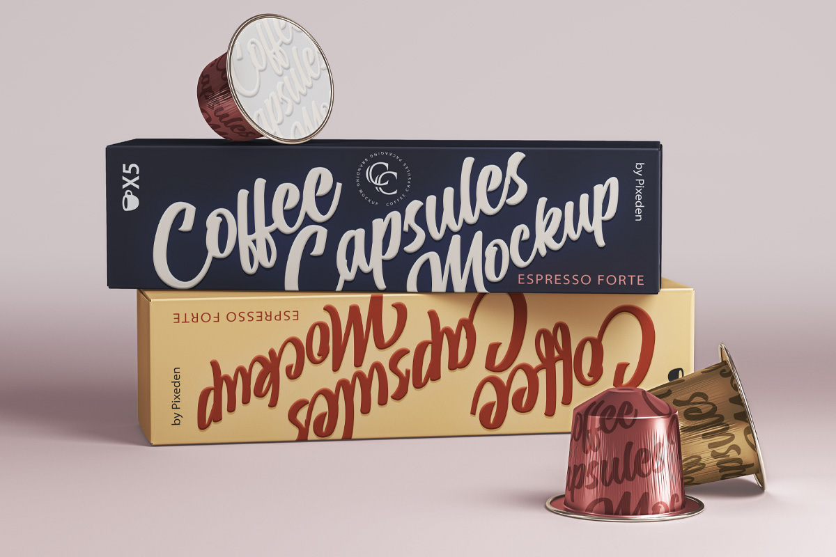 Download Coffee Pods Psd Packaging Mockup Vol2 Psd Mock Up Templates Pixeden