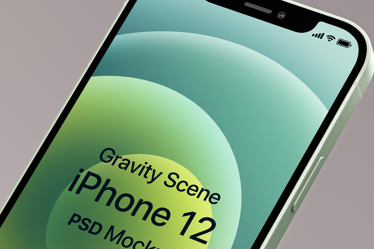 Download Gravity Psd Iphone 12 Mockup Set | Psd Mock Up Templates | Pixeden