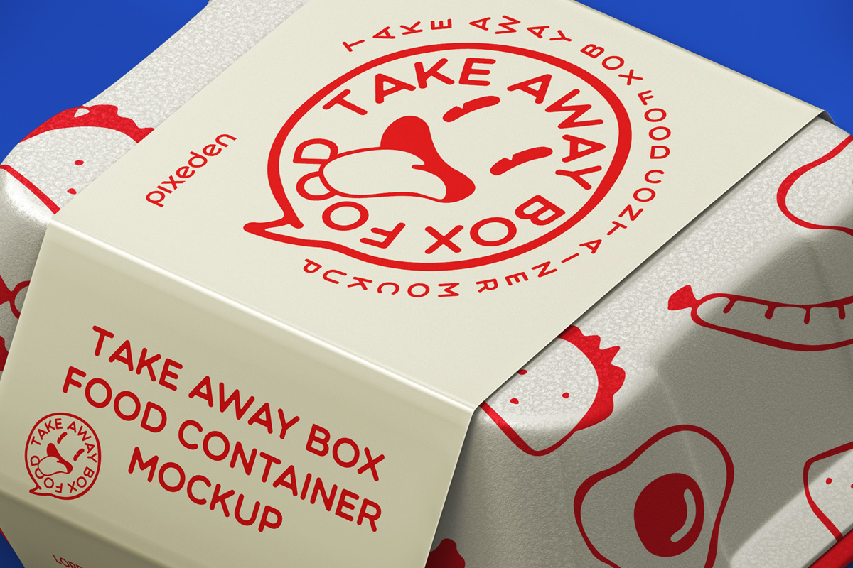 Download Food Psd Take Away Box Mockup Psd Mock Up Templates Pixeden