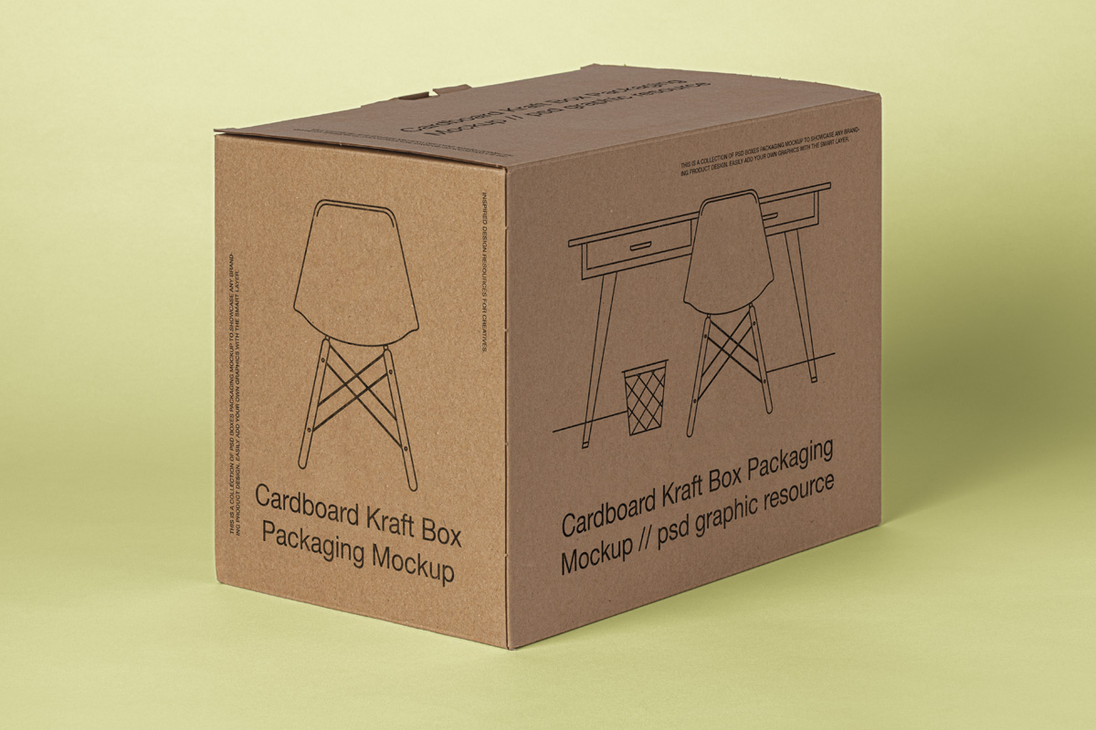 Download Cardboard Psd Box Packaging Mockup Psd Mock Up Templates Pixeden