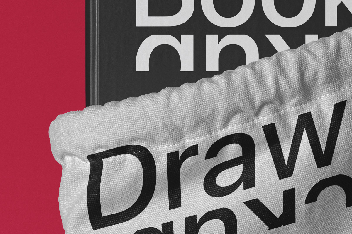Download Drawstring Psd Bag Book Mockup Scene | Psd Mock Up Templates | Pixeden