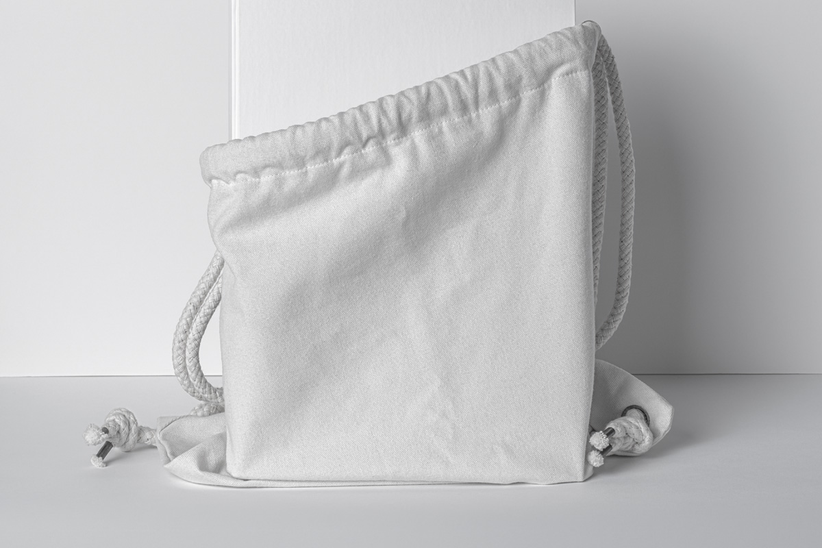 Download Drawstring Psd Bag Book Mockup Scene | Psd Mock Up Templates | Pixeden
