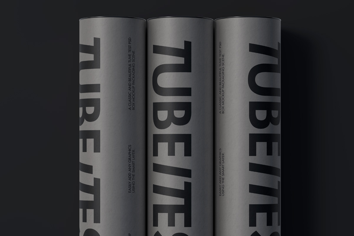 Psd Cardboard Psd Paper Tube Mockup Set 2 Psd Mock Up