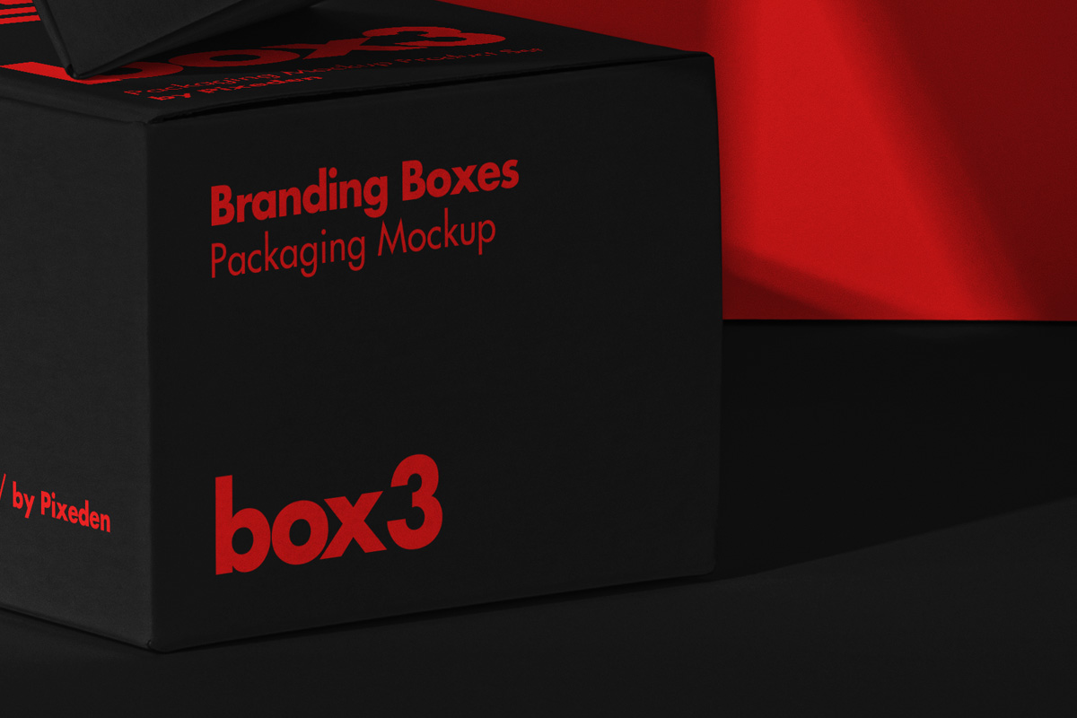 Download Product Packaging Psd Boxes Mockup Set | Psd Mock Up Templates | Pixeden