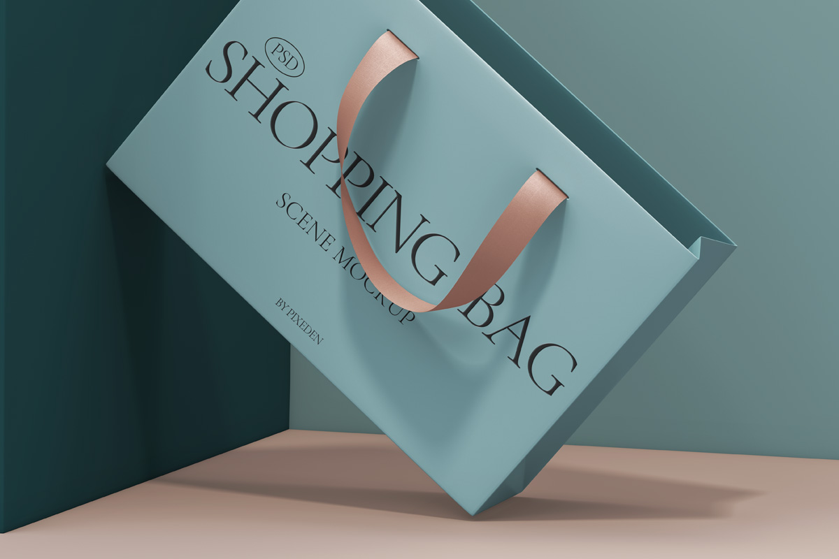 tea big bag mockup