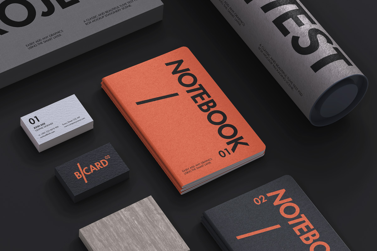 4672+ Psd Stationery Mockup