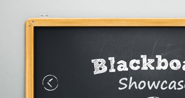 Psd Blackboard Showcase Slider | Psd Web Elements | Pixeden