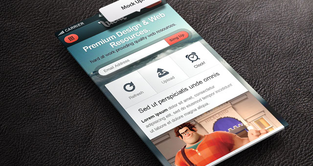 Perspective screen mockup psd free Perspective screen mockup psd free