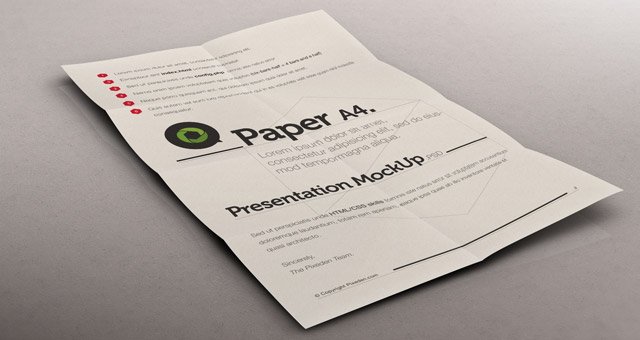 Download Psd A4 Paper Mock Up Presentation Psd Mock Up Templates Pixeden Yellowimages Mockups