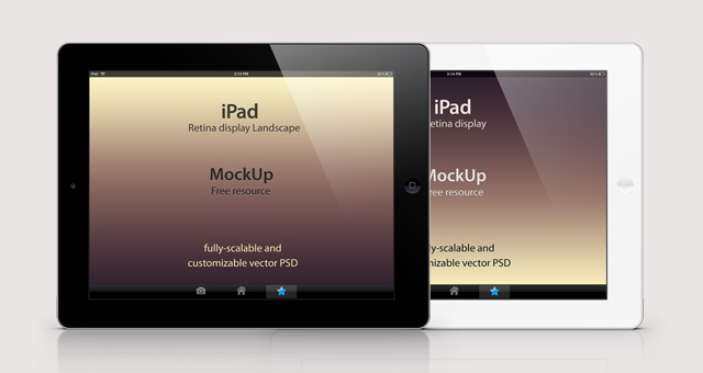 Download Psd iPad Retina Mockup Template | Psd Mock Up Templates | Pixeden