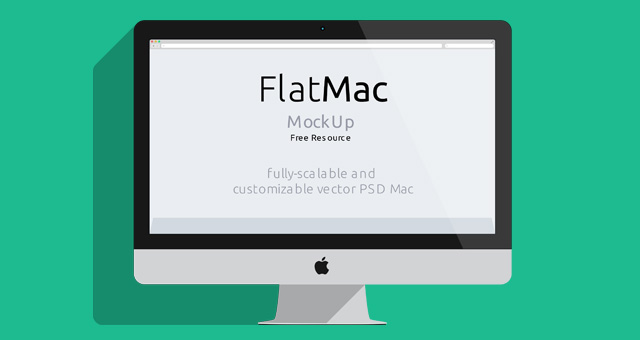 iMac & Macbook Psd Flat Mockup | Pixeden Club