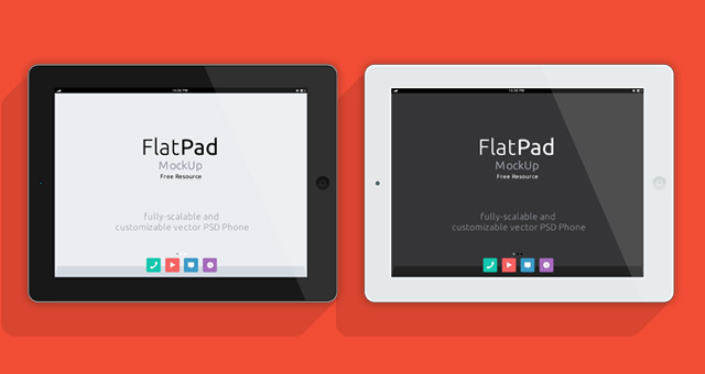 Download iPad Psd Flat Mockup | Psd Mock Up Templates | Pixeden