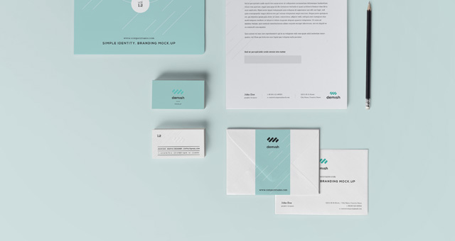 Download Stationery Branding Mock Up Vol 1 2 Psd Mock Up Templates Pixeden PSD Mockup Templates