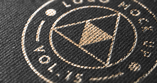 Download Gold Print Logo Mock-Up Template | Psd Mock Up Templates ...