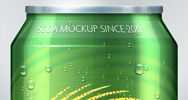 Soda Can PSD Mock-Up Template 02