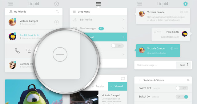 Download Lucid Psd Ui Kit Template Psd Web Elements Pixeden PSD Mockup Templates