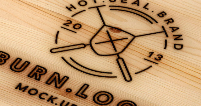 Download Wood Burning Logo Mock-Up Template | Psd Mock Up Templates | Pixeden