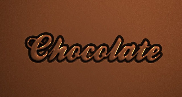 Psd Chocolate Text Effect 02