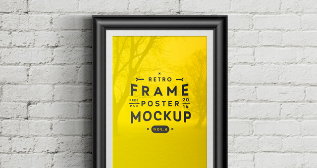 Download Psd Poster Frame Mockup Vol6 Psd Mock Up Templates Pixeden Yellowimages Mockups