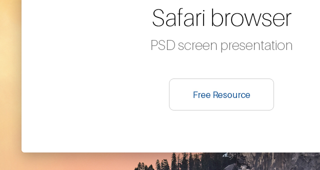 Download Psd Safari Yosemite Browser Mockup Psd Web Elements Pixeden