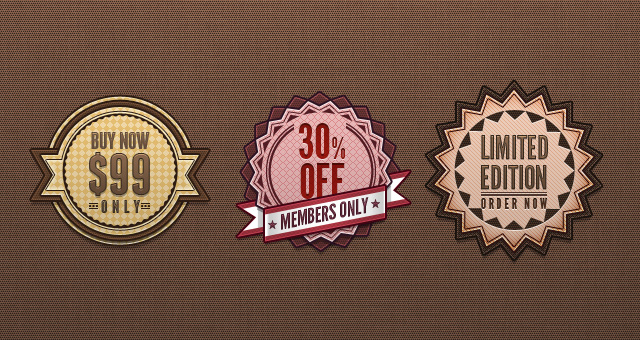Psd Retro Badges Vintage 01