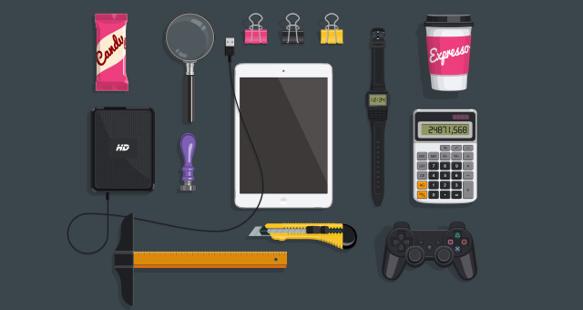 Desktop Flat Vector Objects Vol5 Vector Objects Pixeden