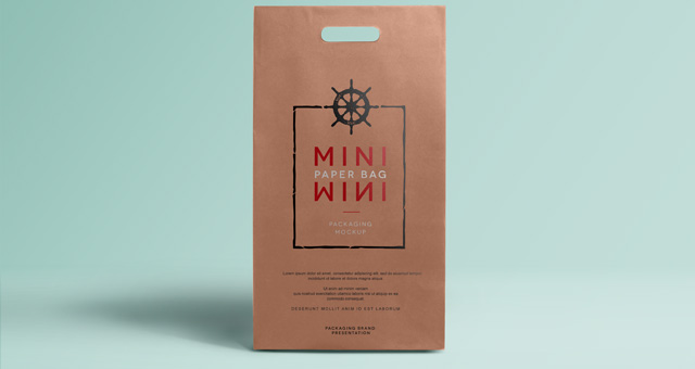 Mini Psd Paper Bag Mockup | Psd Mock Up Templates | Pixeden